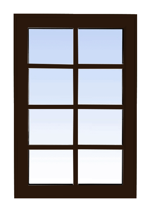 high profile fixed windows commercial brown