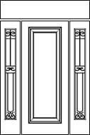 single doors with two sidelights and transom