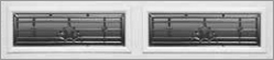 majestic leaded ll décor windows for ranch panels steel garage doors