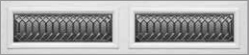 reflections leaded II décor windows for ranch panels steel garage doors