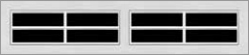 stockton lv 4-lite steel garage doors