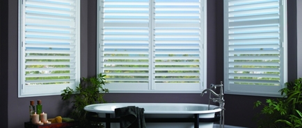 bathroom window shutters