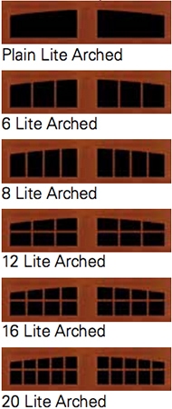 garage doors with windows